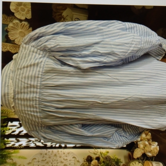 Free People Bexley Cotton Striped Blouse - Picture 6 of 11